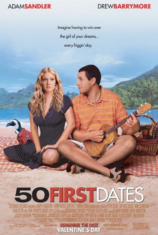 英語の日常会話におすすめの映画：50回目のファーストキス（50 First Dates）