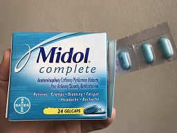 ■アメリカの生理痛緩和の薬には、Midol（マイドル）