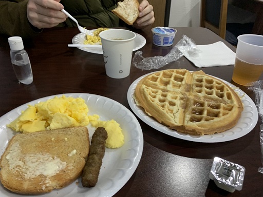 ■モーテルで食べた「アメリカの朝食」