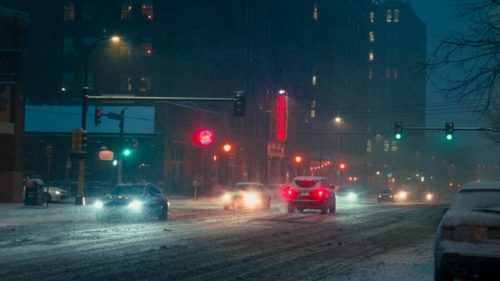 ■ミネアポリスの冬の天気は、車も注意