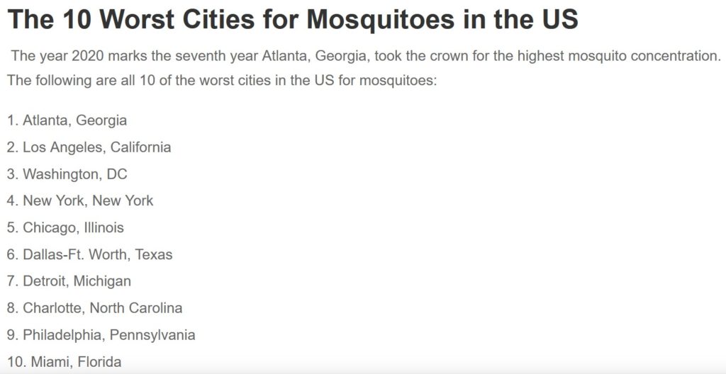 ■アメリカの憎き「蚊」事情。