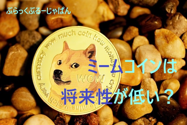 仮想通貨・ミーム（ジョーク）コインは将来性が低い？