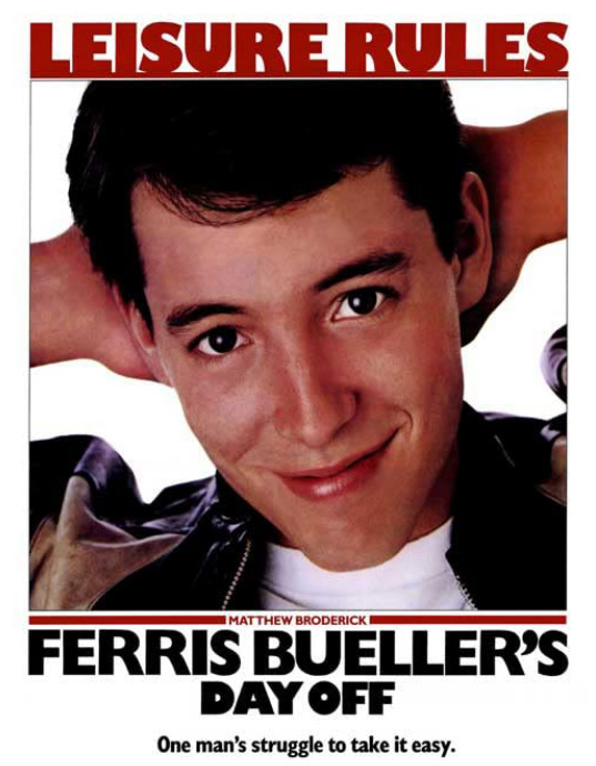 80年代ファッションのアメリカ映画：フェリスはある朝突然に（Ferris Bueller's Day Off）