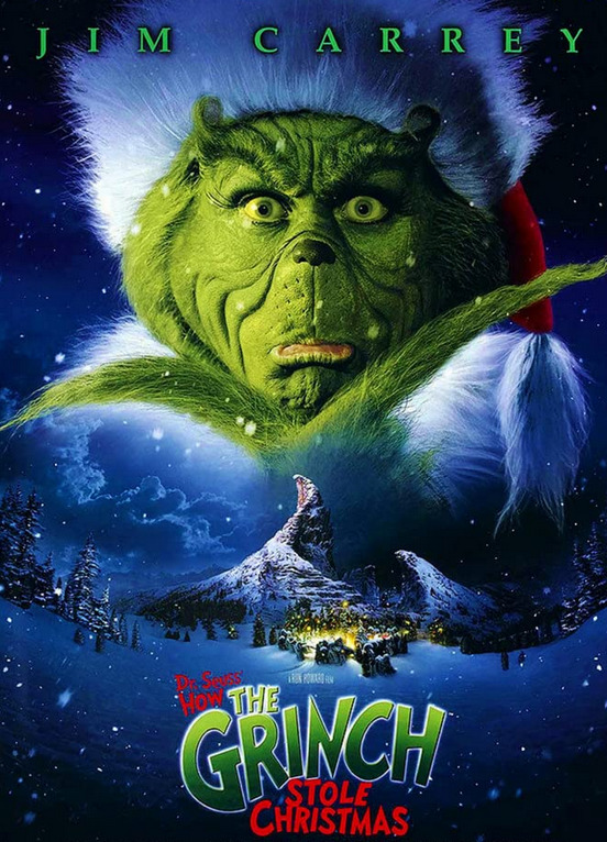 アメリカで定番のおすすめクリスマス映画：How the Grinch Stole Christmas (グリンチ)－2000年