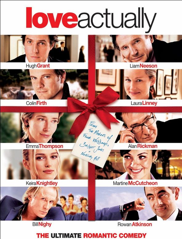 カップルにおすすめのクリスマス映画：Love Actually (ラブ・アクチュアリー)－2003年