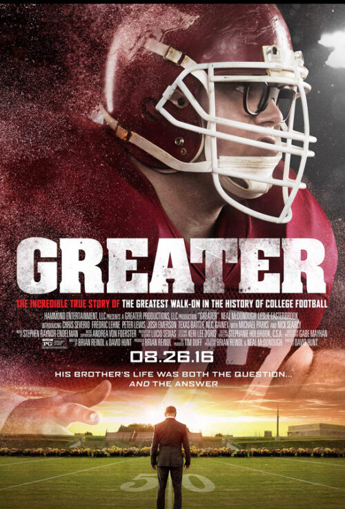 ■大学生のアメフト映画：Greater（大人物）－2016年